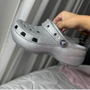 Glitter platform crocs!